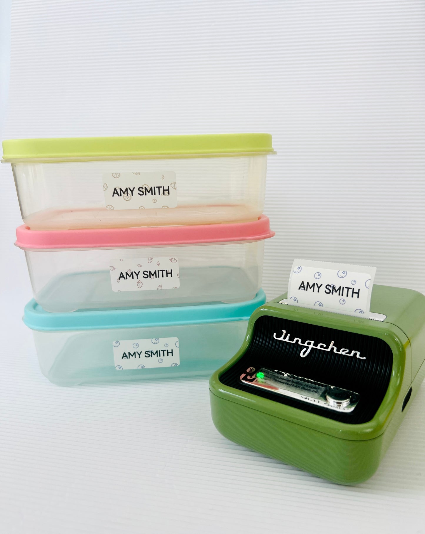 Coloured Fruity Rectangular Labels - 320 per roll
