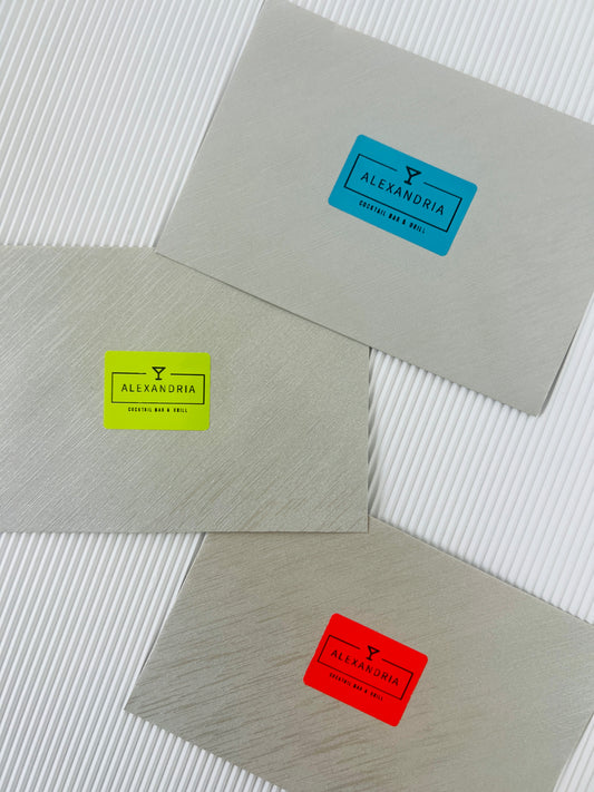 Green Coloured Rectangular Labels - 50*30mm 230 per roll