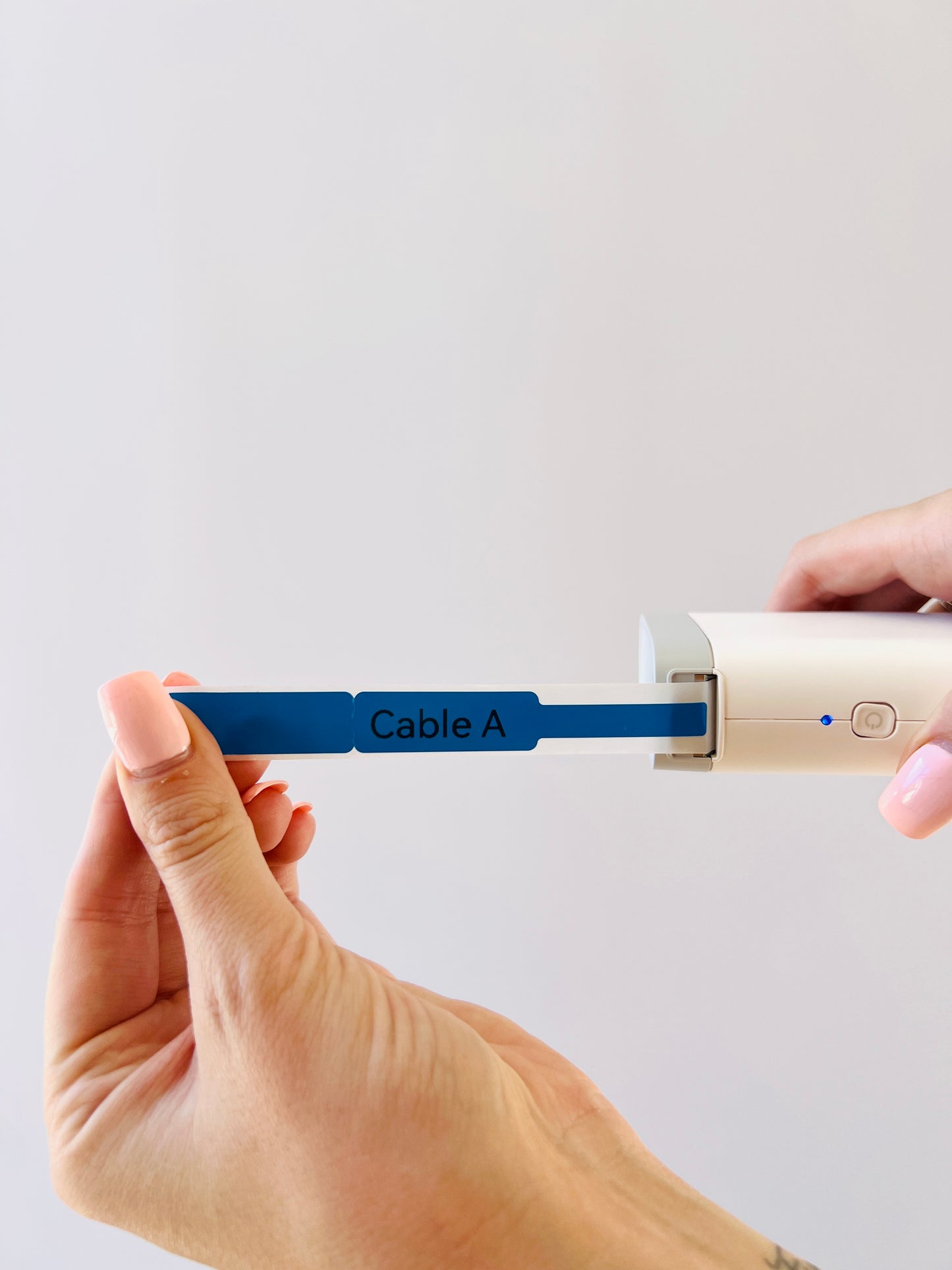 Blue Cable Mini-Labels - 120 per roll 🔌📘