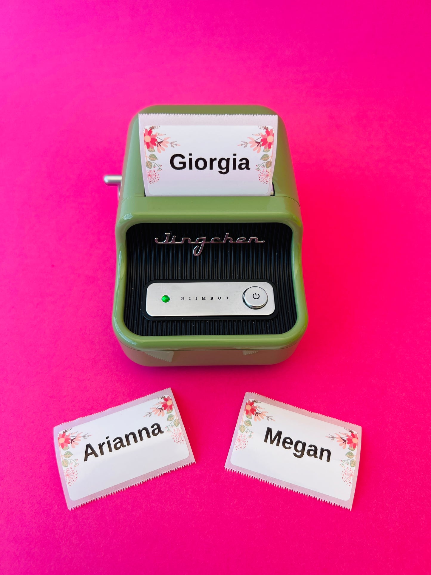Medium Flower Bordered Rectangular Labels - 50*30mm 230 per roll 🌸