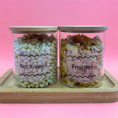 Large Transparent Square Labels - 150 per roll