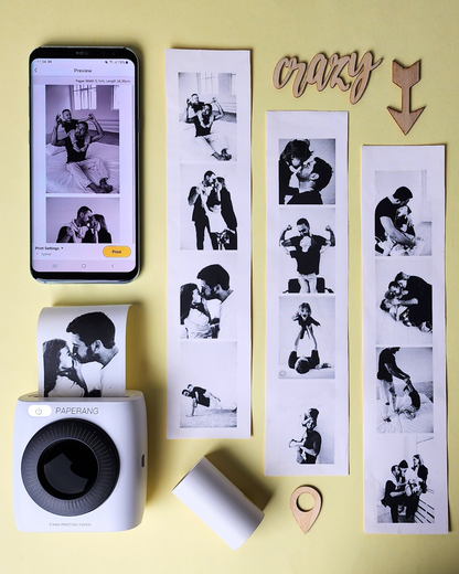 The White Photo Printer + Free Roll 3m Paper Roll