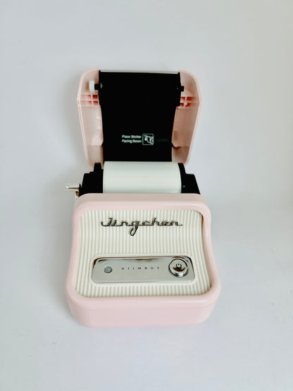 The Pink Business Label Printer + Free Roll of 230 Labels