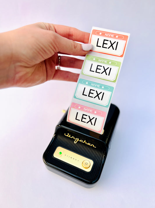 Colourful Name Tags - 150 per roll🏷️