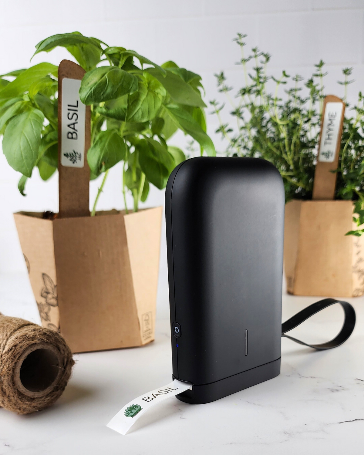 The Black Mini-Business Label Printer + Free Roll of 160 Labels – Labelly