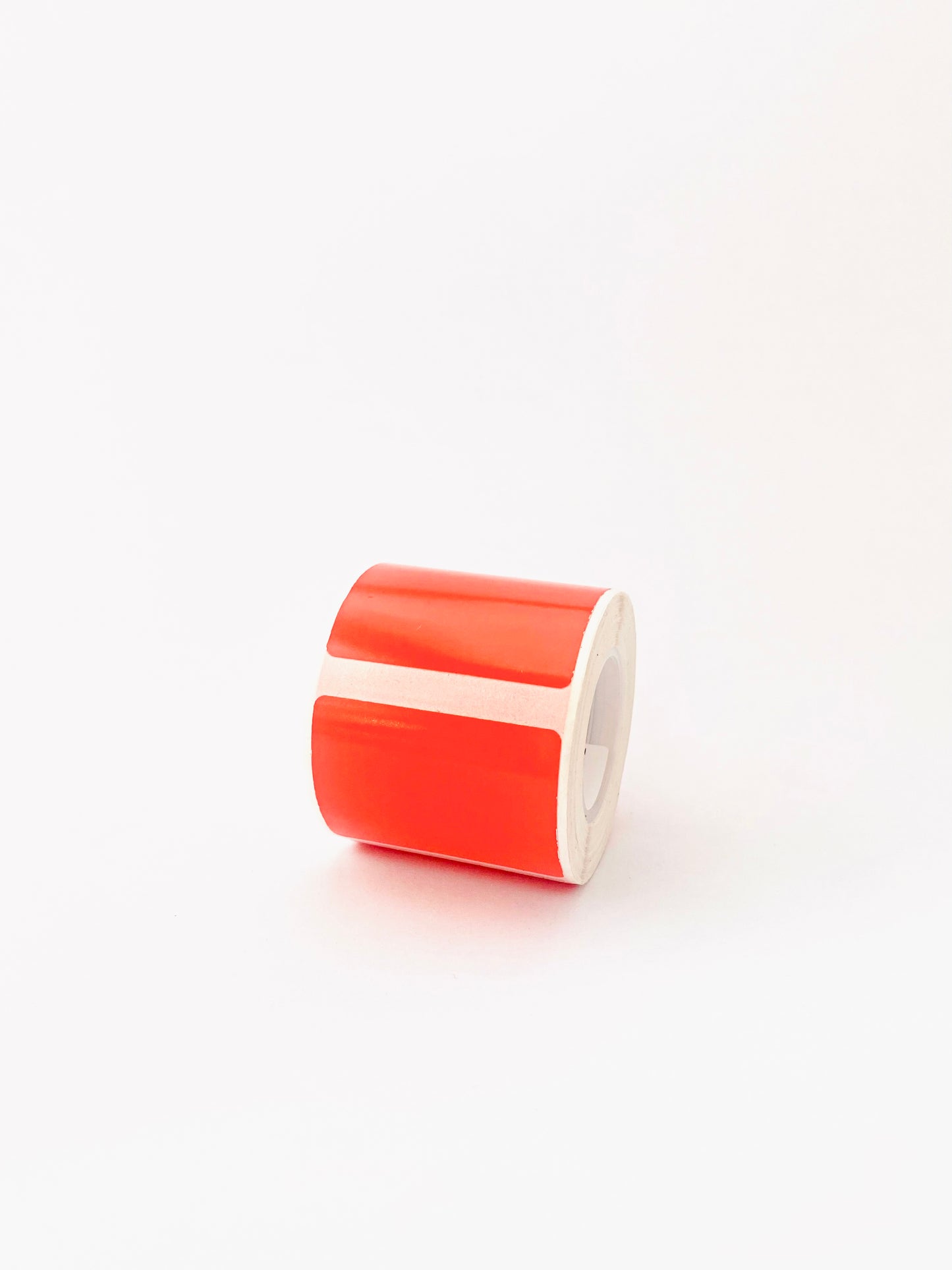 Red Coloured Rectangular Labels - 230 per roll