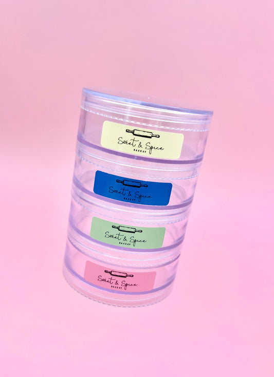 Pink Rectangular Mini-Labels - 160 per roll 🩷