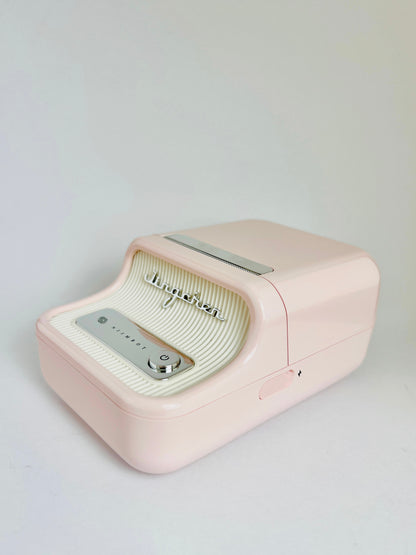 The Pink Business Label Printer + Free Roll of 230 Labels