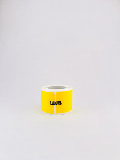 Yellow Cable Labels - 80 per roll 🔌