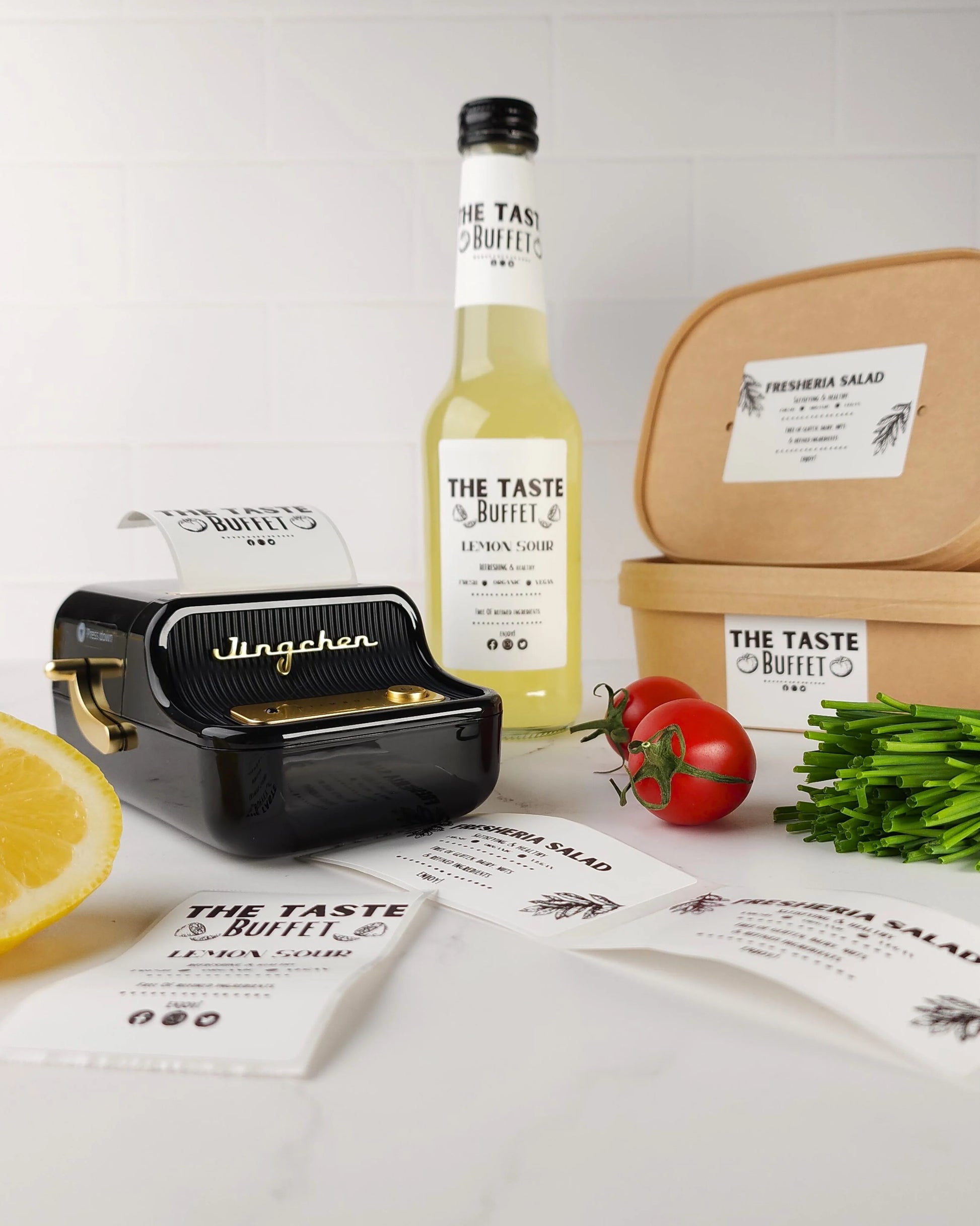 The Black Business Label Printer + Free Roll of 230 Labels – Labelly