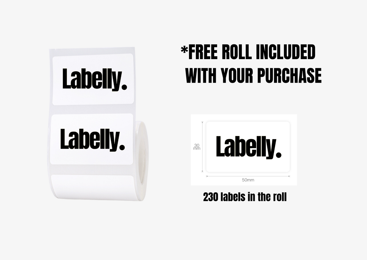 The Black Labelly Machine + Free Roll of 230 Labels